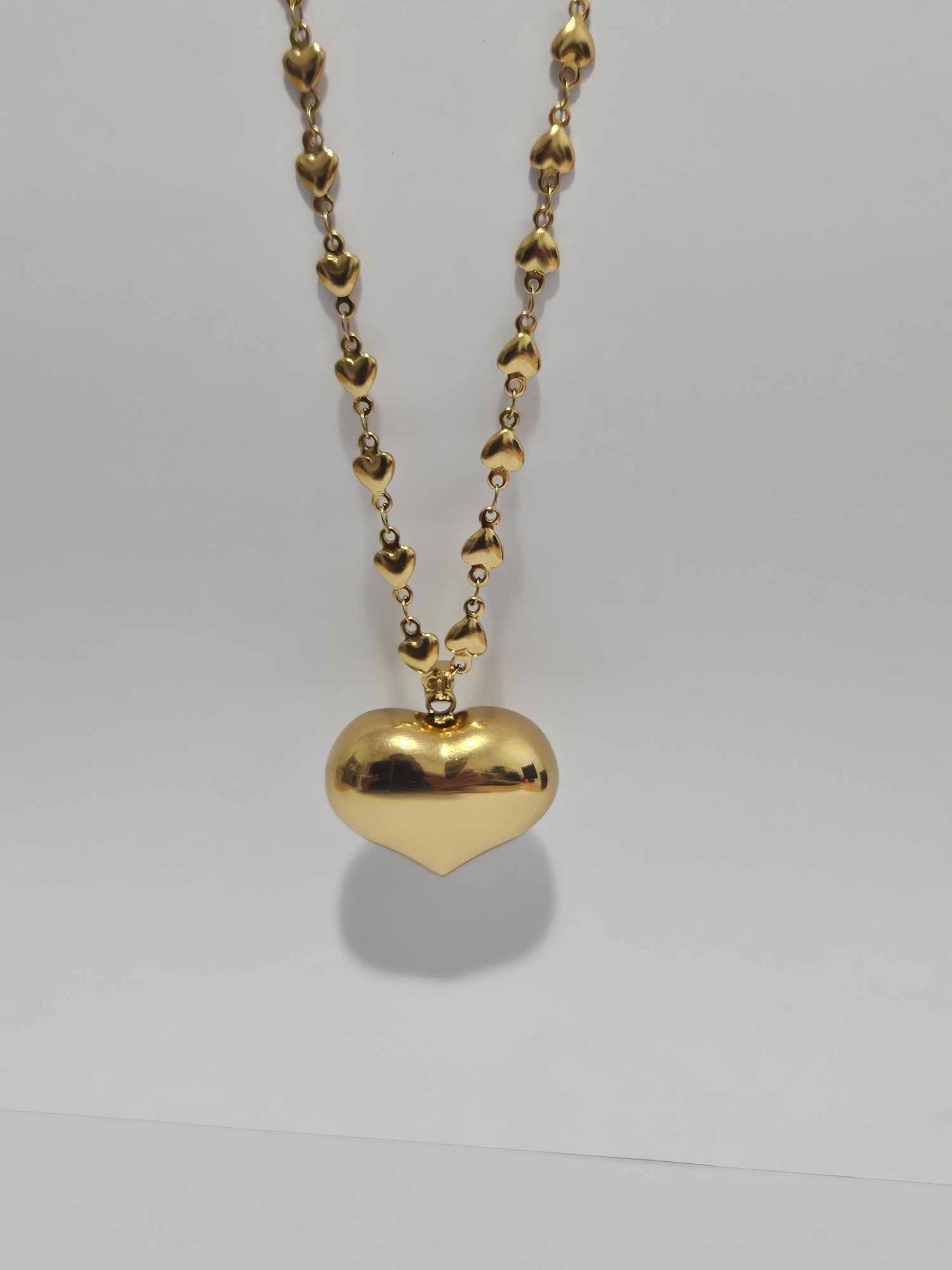 Heart Filled Necklace Chain Water-Proof & Non Tarnishing Necklace