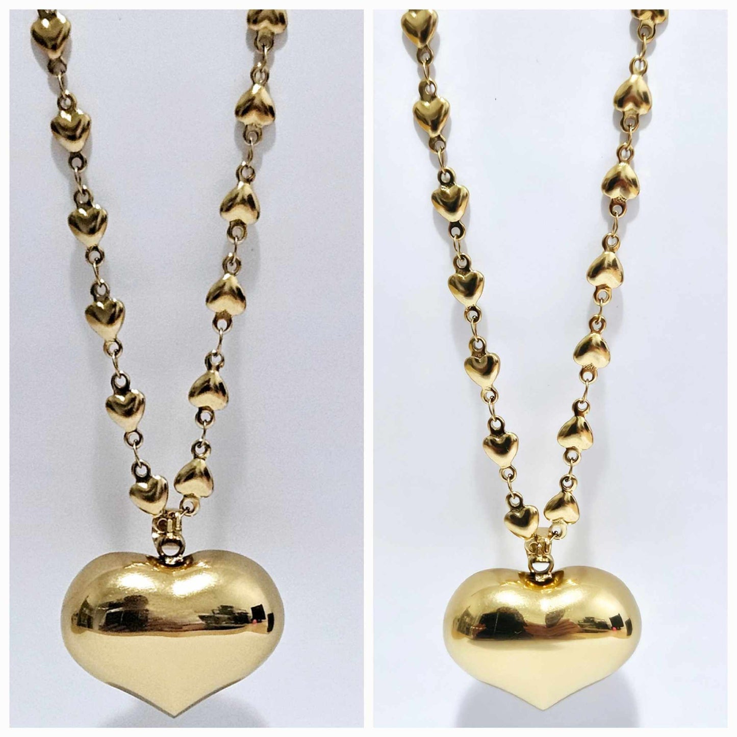 Heart Filled Necklace Chain Water-Proof & Non Tarnishing Necklace
