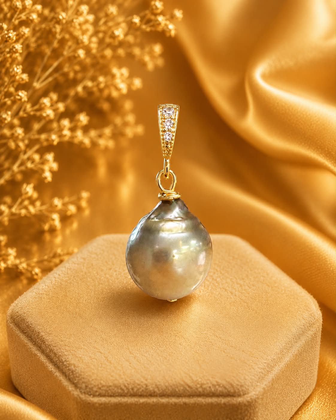 Premium Tahitian Baroque Pearl Pendant