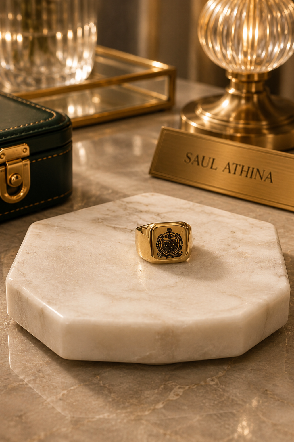 Engraved Samoa Seal Ring