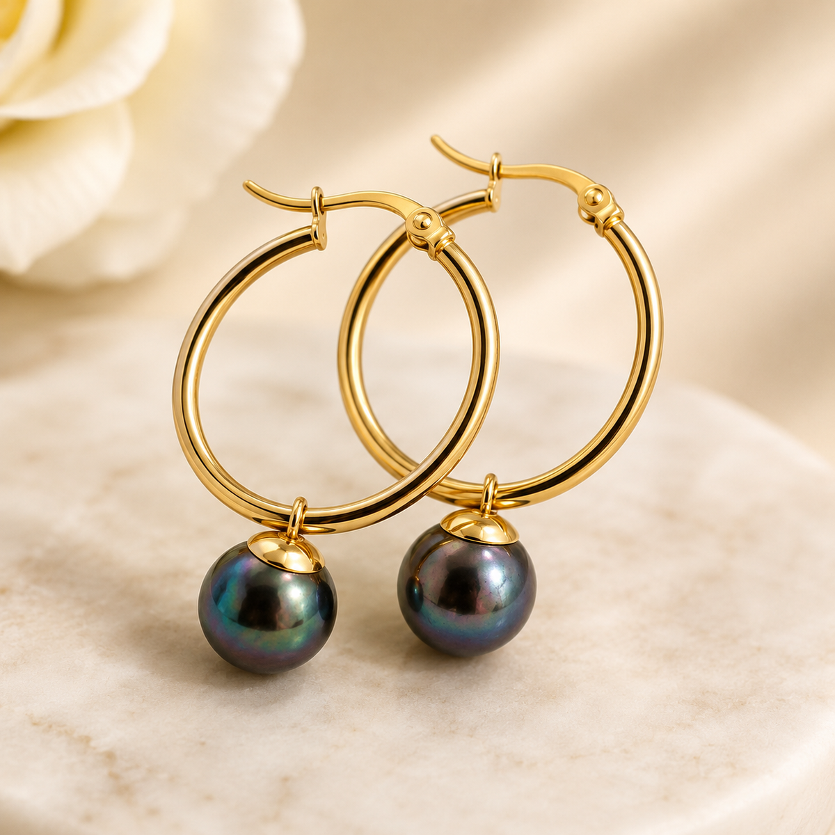 Leilani - Genuine Natural Pearl Earrings (10-14mm)