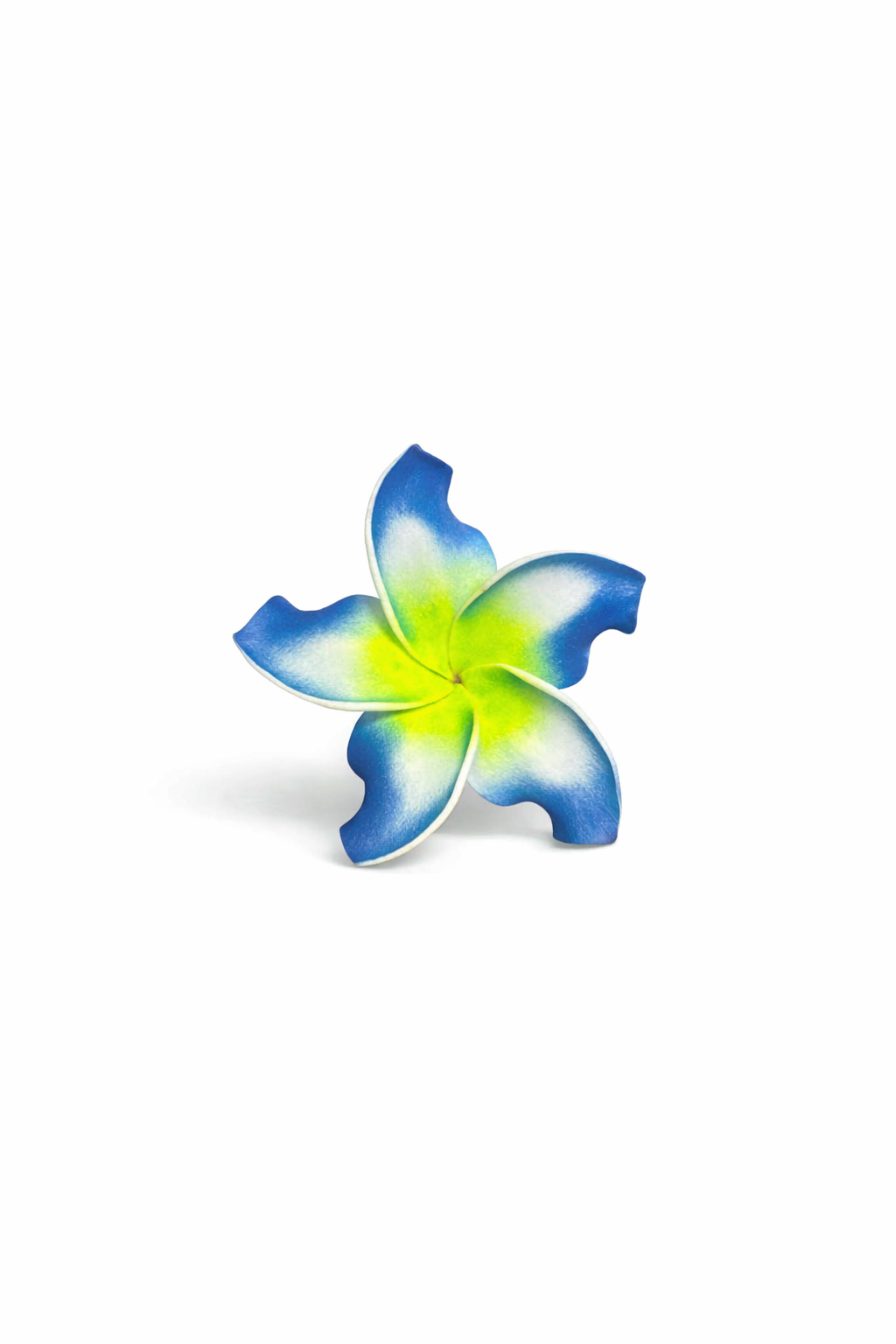 Blue & White Frangipani Flower Sei
