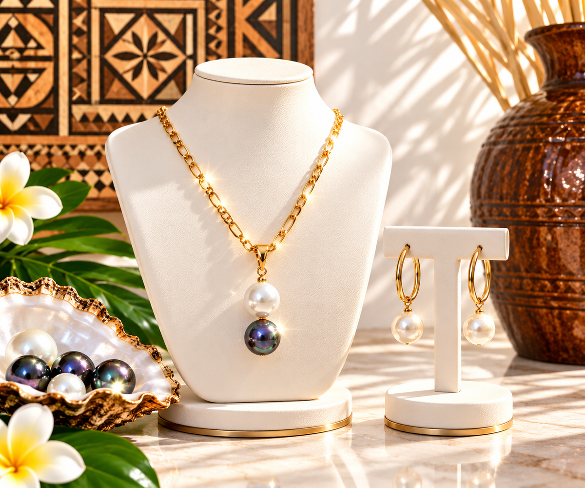 Glow Swarovski Pearl Set