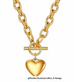 Heart-Shape Water-Proof & Non Tarnishing Necklace