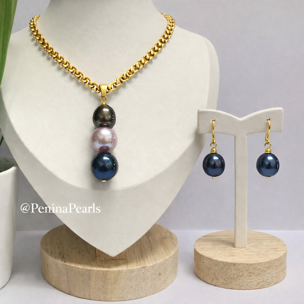 Hokulani - Triple Pearl Set