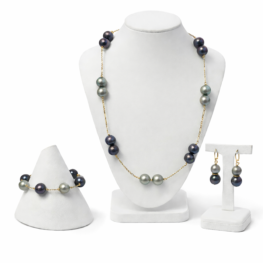 Premium Freshwater Pearl Statement Set – Elegant. Timeless. Effortless.
