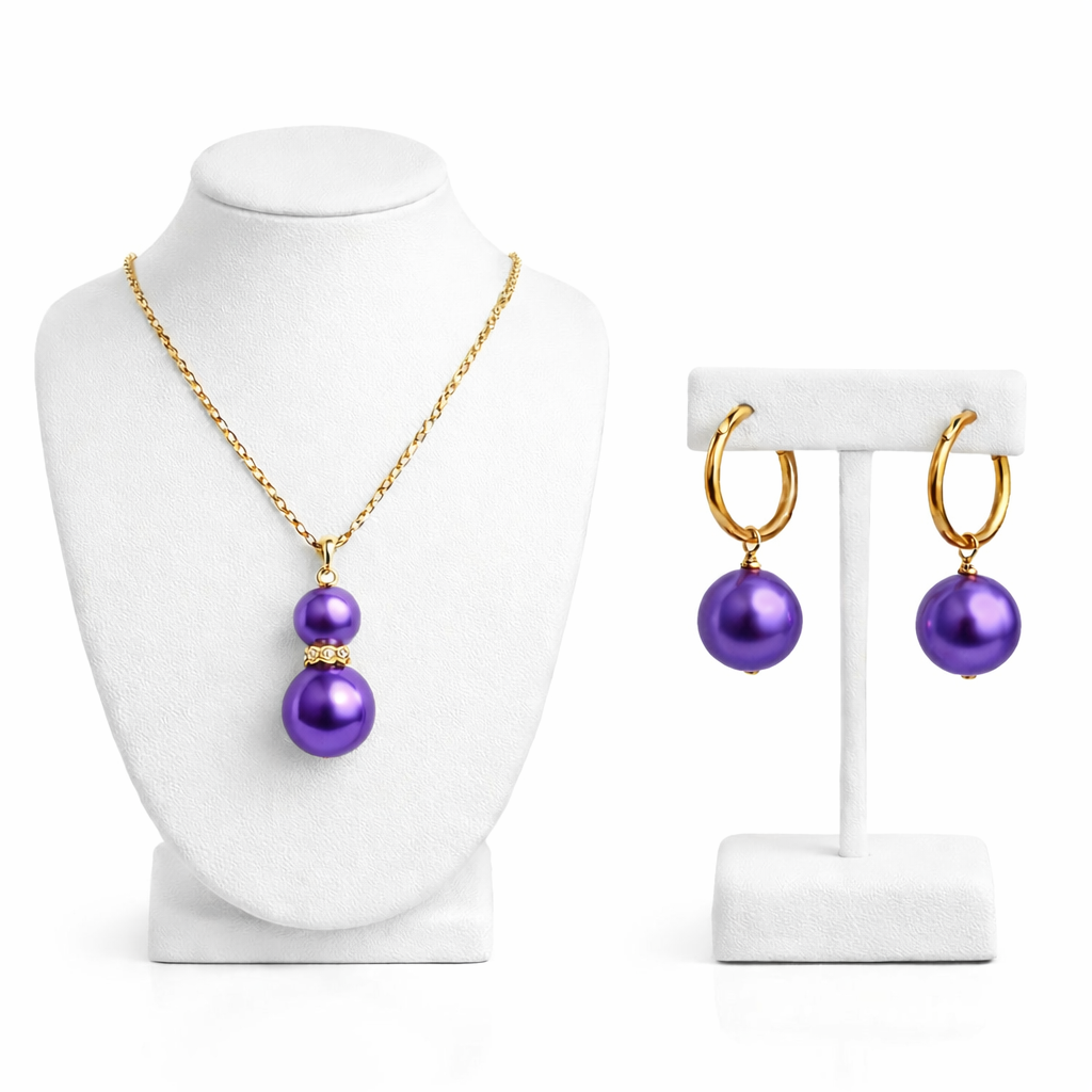 Royal Purple Pearl Drop Set