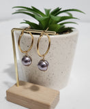 Single Caged - Light Purple Swarovski Pearls Set