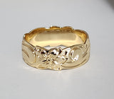 GOLDFILLED HAWAIIAN ENGRAVED RING