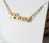 "Love" Personalised Pendant Necklace