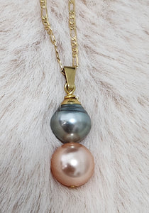 Tahitian Pearl Necklace - 14K GF