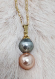 Tahitian Pearl Necklace - 14K GF