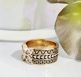 Butterfly Pattern Tribal Design Ring