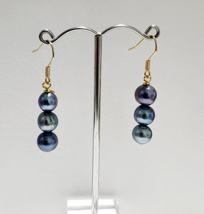 Round Tahitian Pearls Earrings (10-12mm)