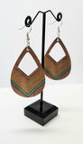 TEARDROP SUZANNA TAPA DESIGN STATEMENT EARRINGS