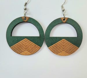 ROUND SUZANNA TAPA DESIGN STATEMENT EARRINGS