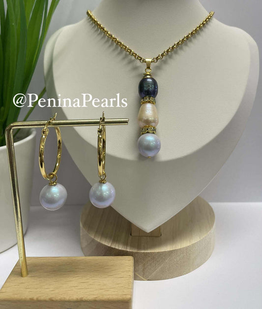 Atarah - Triple Mixed Pearl Set