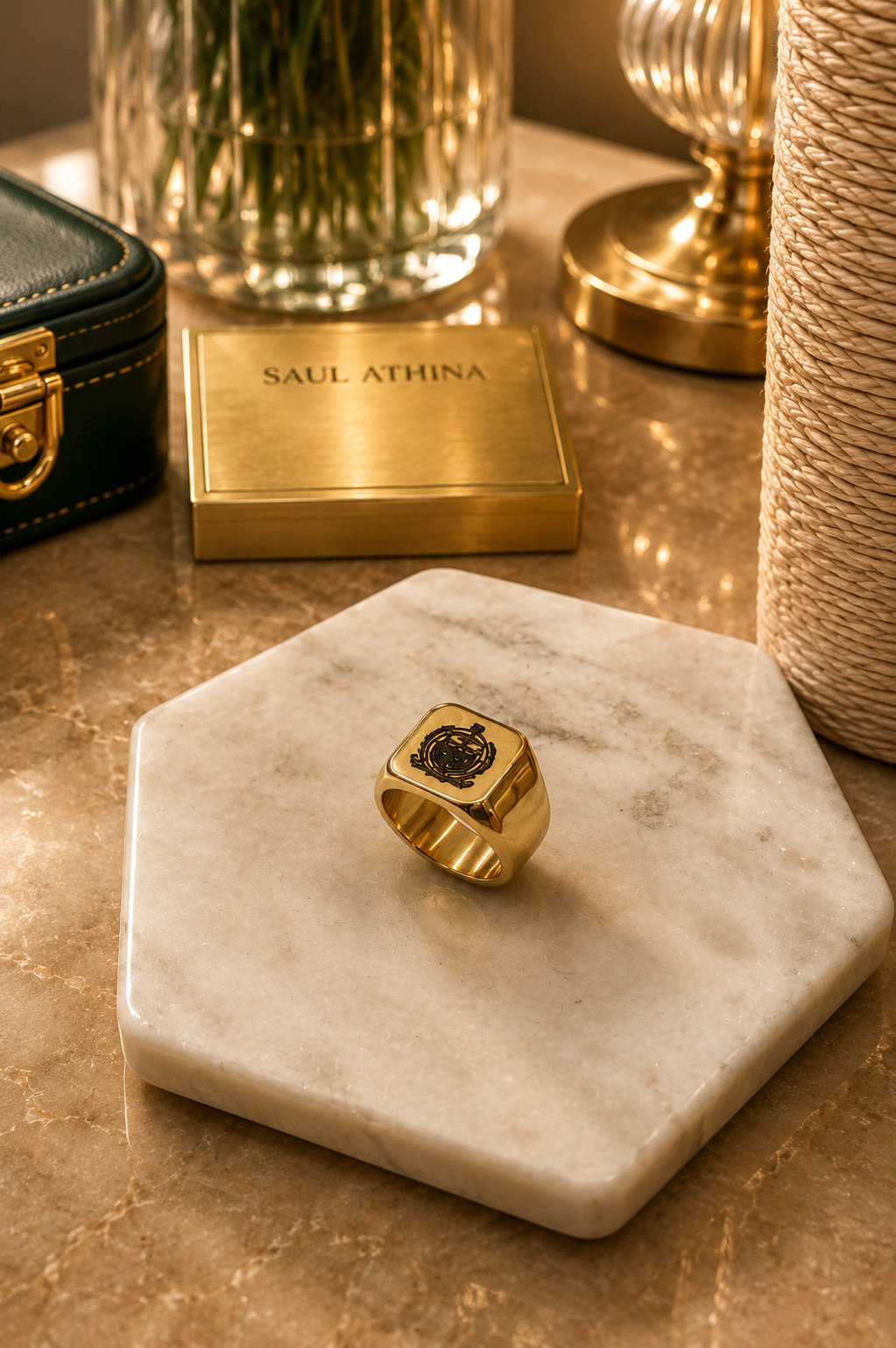 Engraved Samoa Seal Ring