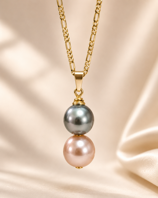 Tahitian Pearl Necklace - 14K GF