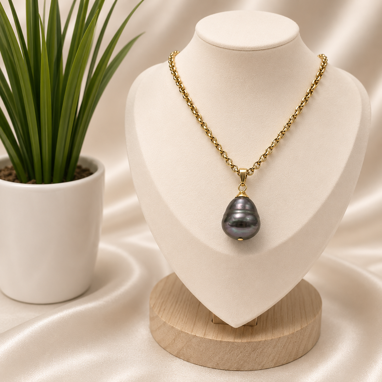 Calista - Big Natural Pearl Necklace