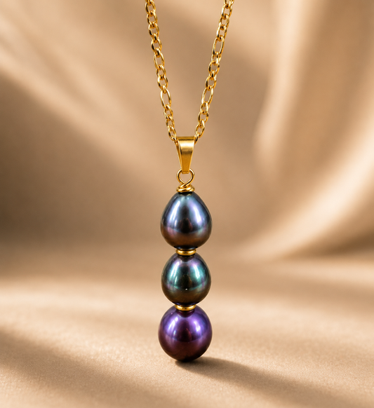 Purplish Premium Freshwater Pearls Necklace