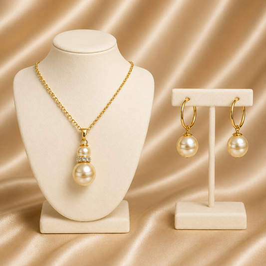 Golden Glow Pearl Set