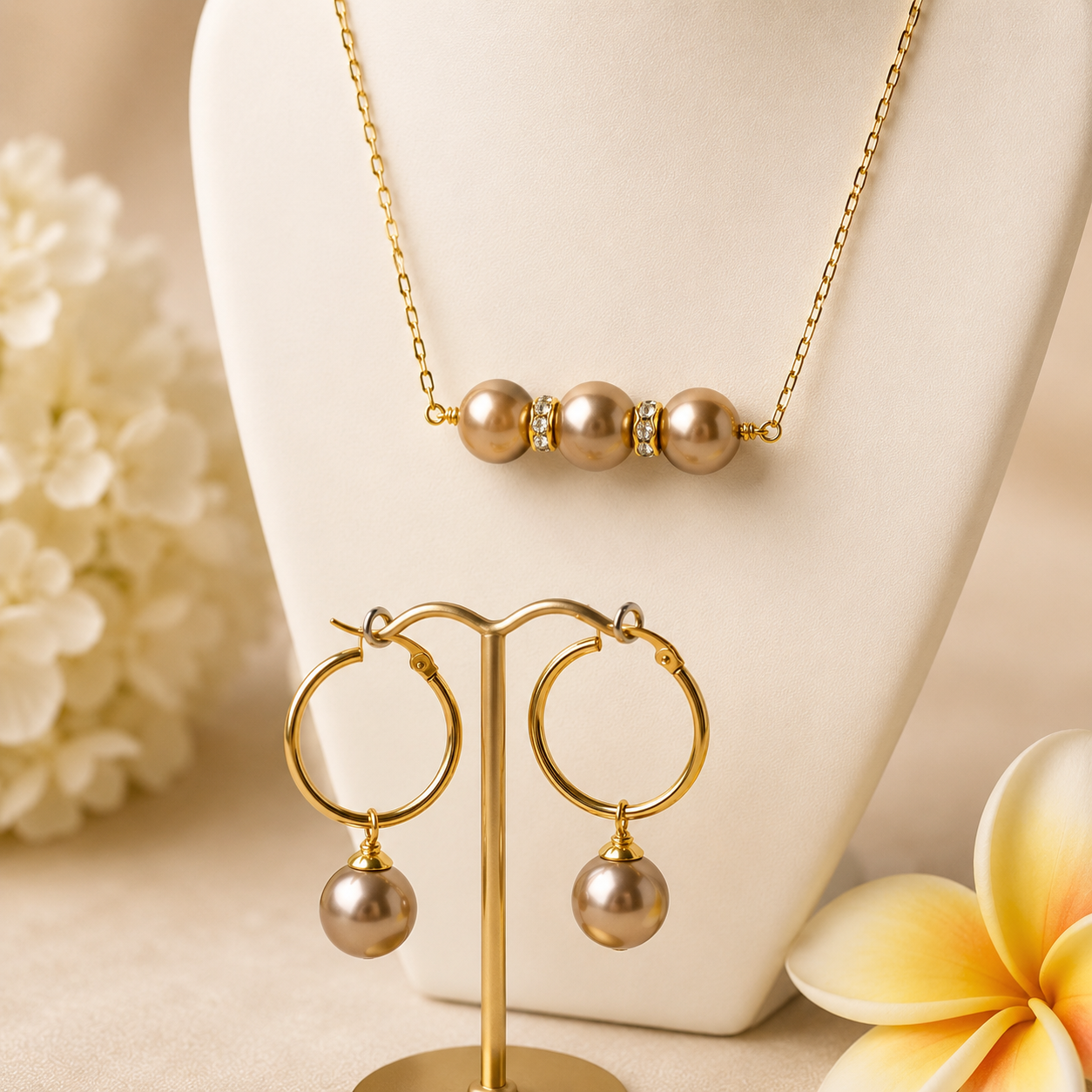 MULTIPLE COLLECTIONS - SWAROVSKI PEARL SET - 14K GF CHAIN - Multicolour Variety