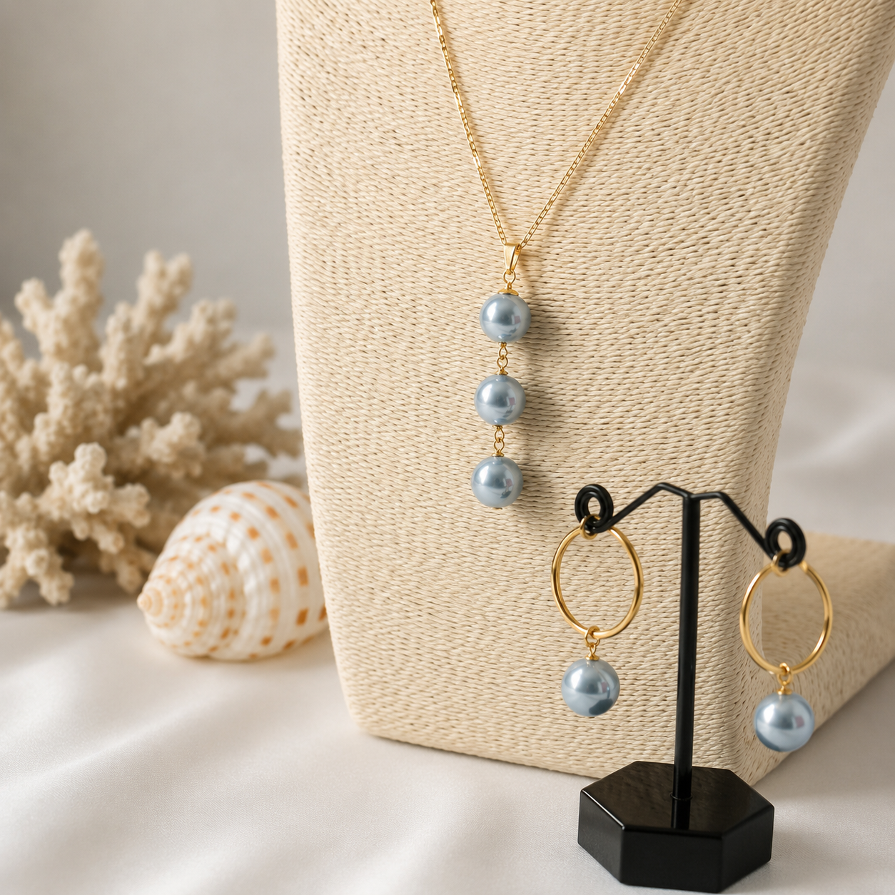 CELESTE - Swarovski Pearl Drop Design Set - MULTICOLOUR VARIETY - 14k Goldfilled