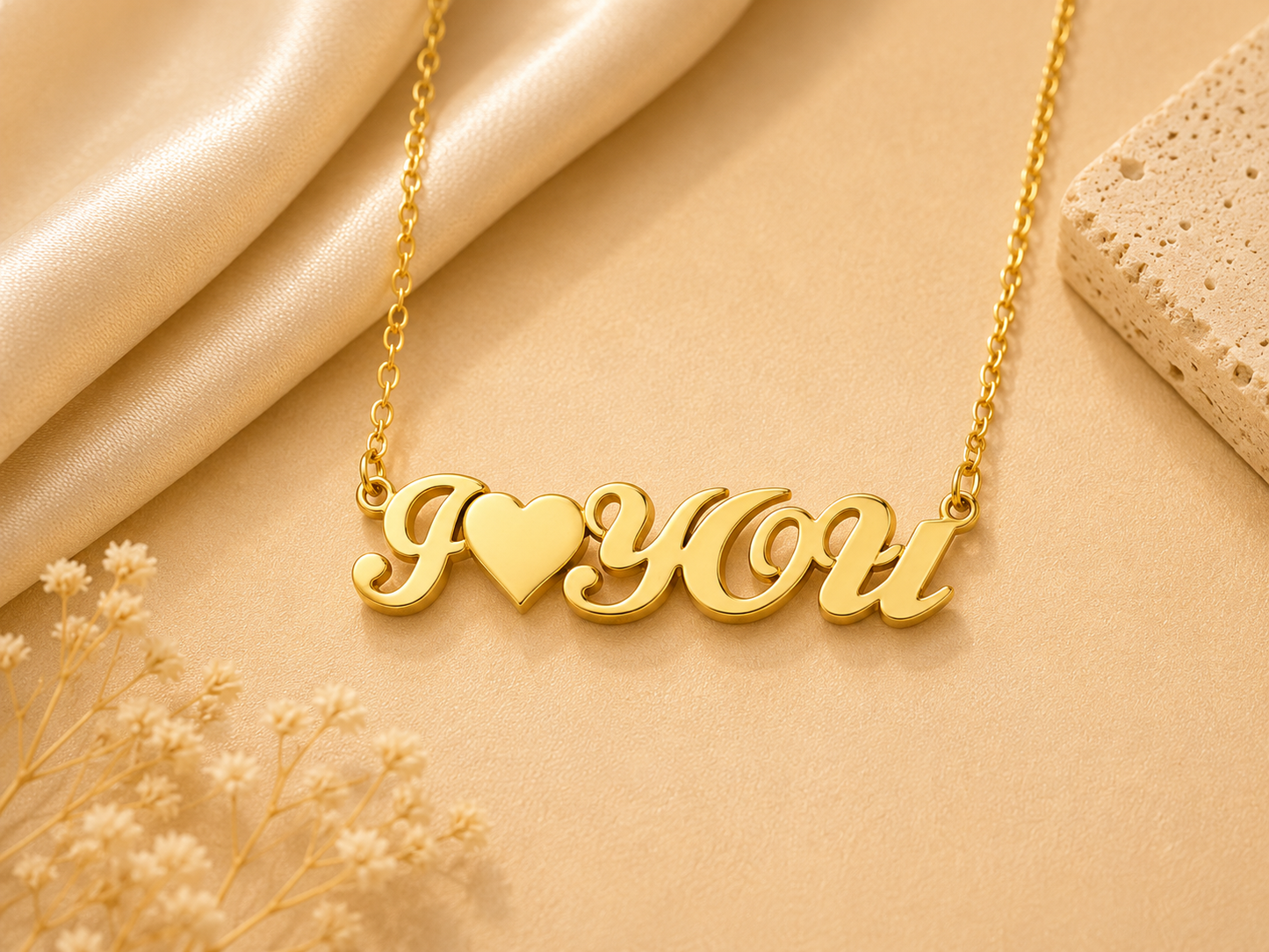 “I♡YOU” – A Timeless Personalised Pendant of Love