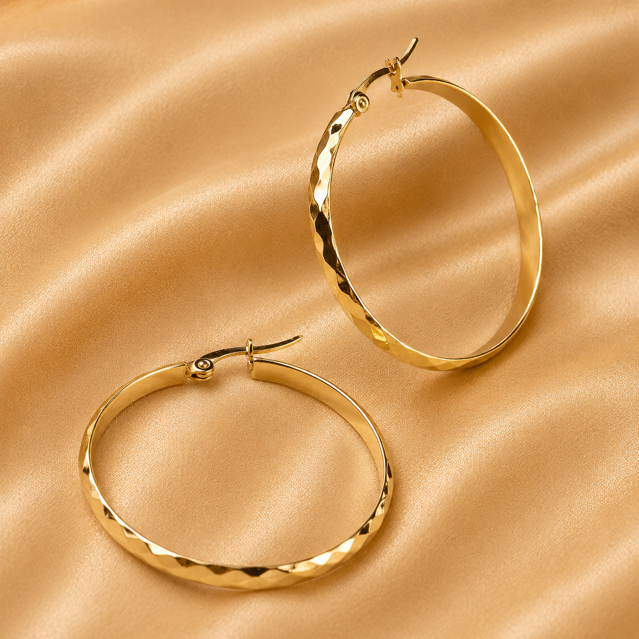 Bold Golden Hoop Earrings