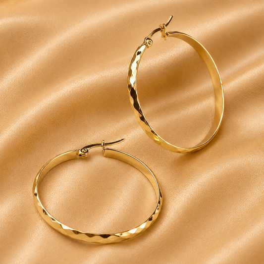 Bold Golden Hoop Earrings