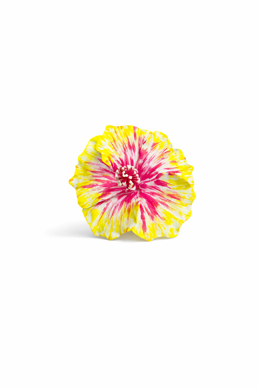 Yellow & Pink Hibiscus Flower Sei