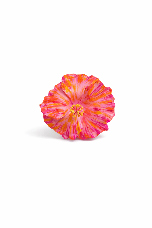 Pink & Orange Hibiscus Flower Sei