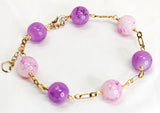 KEHLARA - PURPLE GEMSTONE GOLDFILLED BRACELET