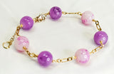 KEHLARA - PURPLE GEMSTONE GOLDFILLED BRACELET