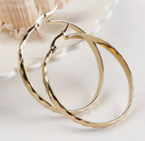 Bold Golden Hoop Earrings