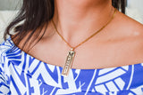 Personalised Name with  Tribal Pattern Pendant With OPTIONS Necklace