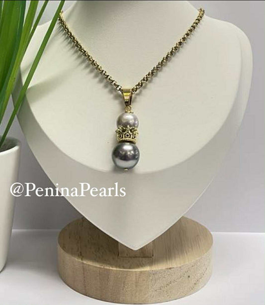 Lokelani - Duo Black Pearl Necklace