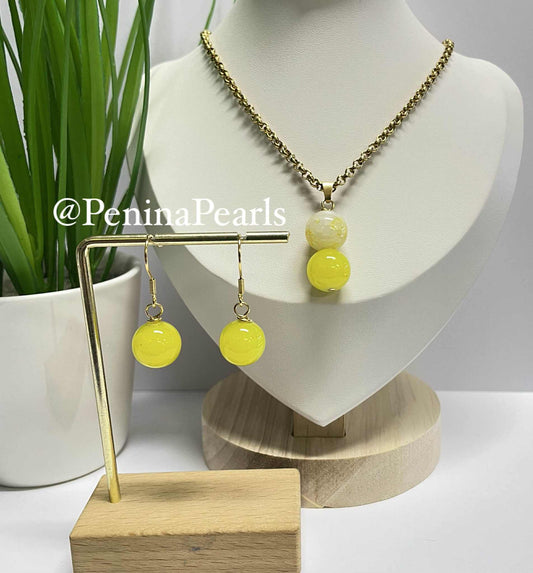 Zeyra - Yellow Gem Stone Set