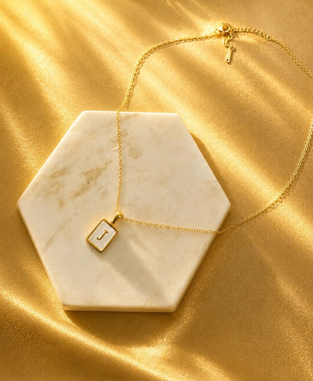 Golden Initial Necklace