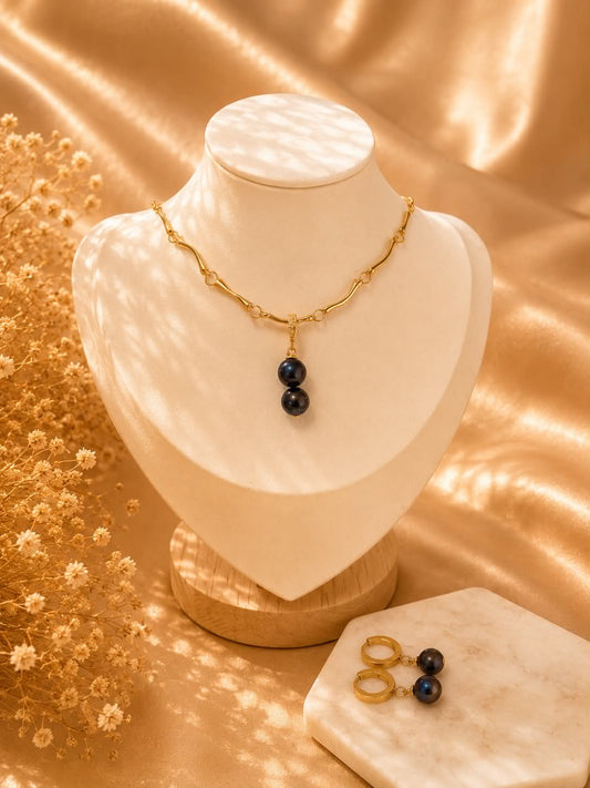 Midnight Tide Pearl Set