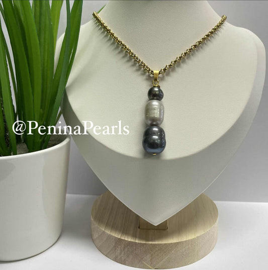 Azira - Blending Natural Pearl Necklace