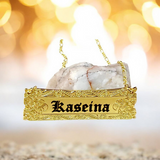 Custom Horizontal Name Pendant Necklace