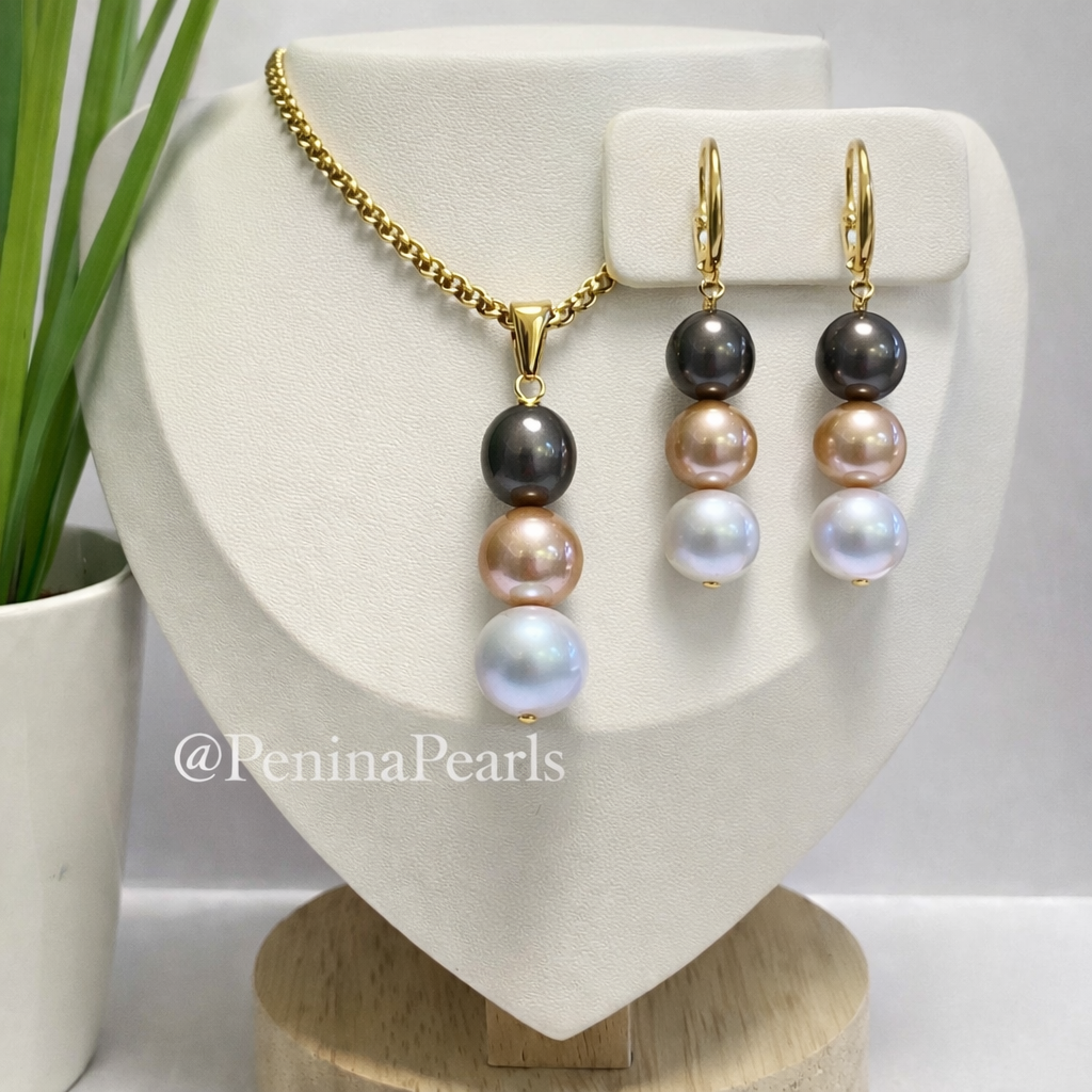Tehani - Triple Pearl Set