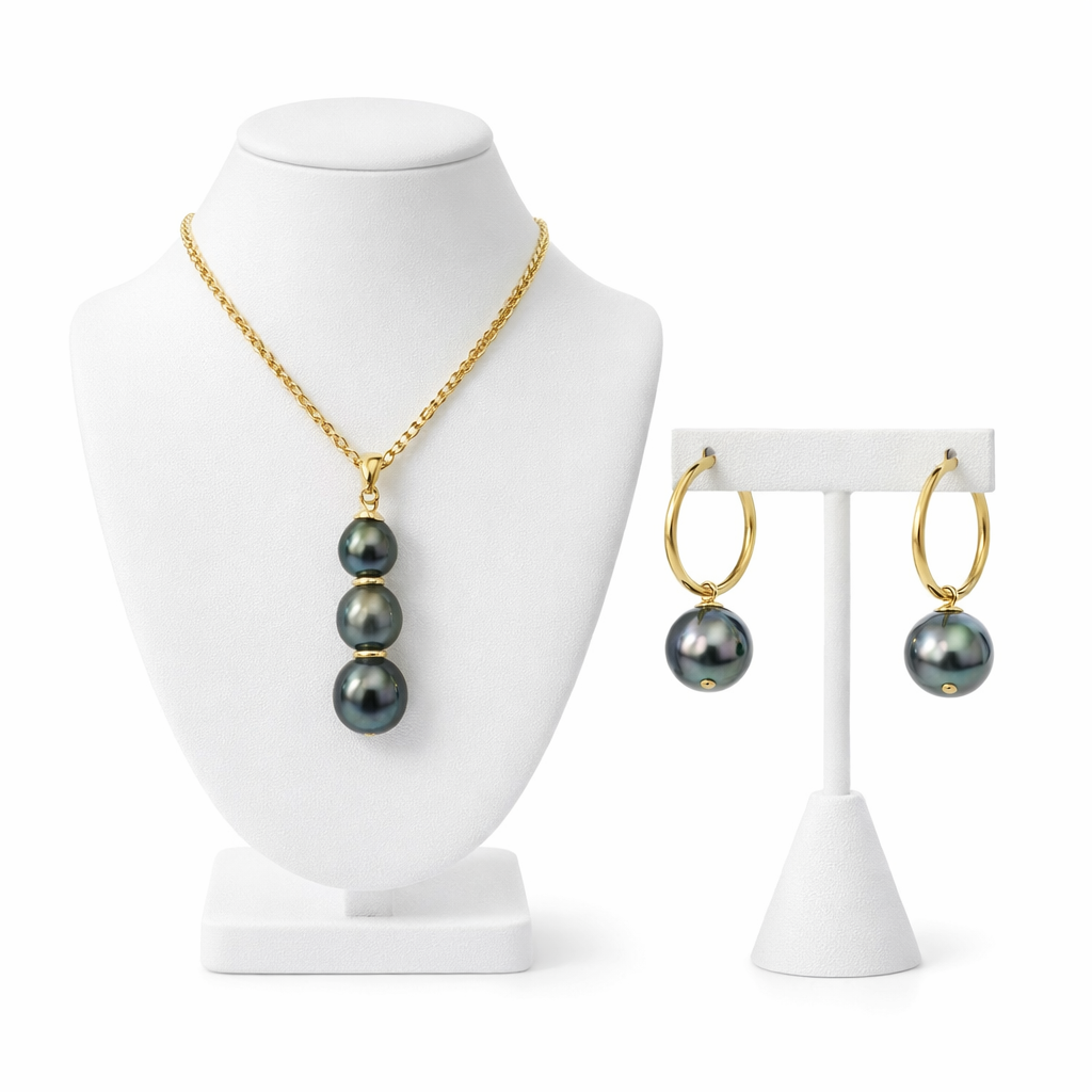 NARITA - 3 Natural Tahitian Pearls Set