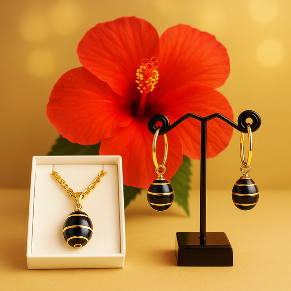 Caged Tahitian Pearl Set