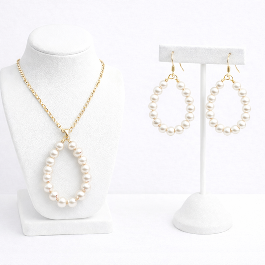 Classic Pearl Hoop Set – Timeless Elegance with a Modern Touch