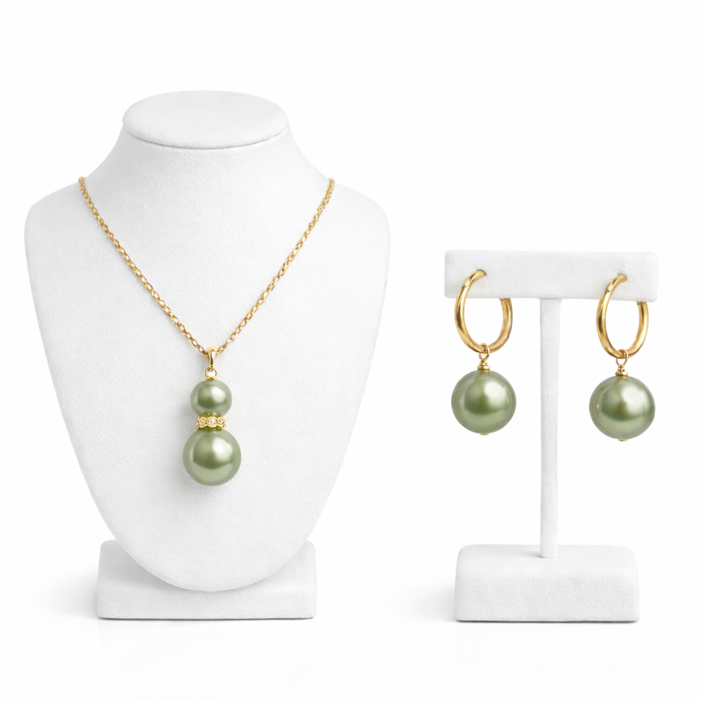 Emerald Glow Pearl Set