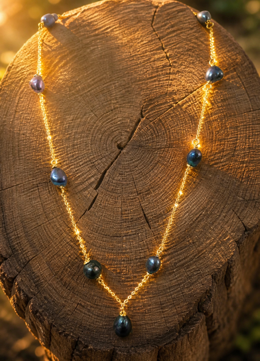 MAIA - Stunning Natural Baroque Pearl Necklace