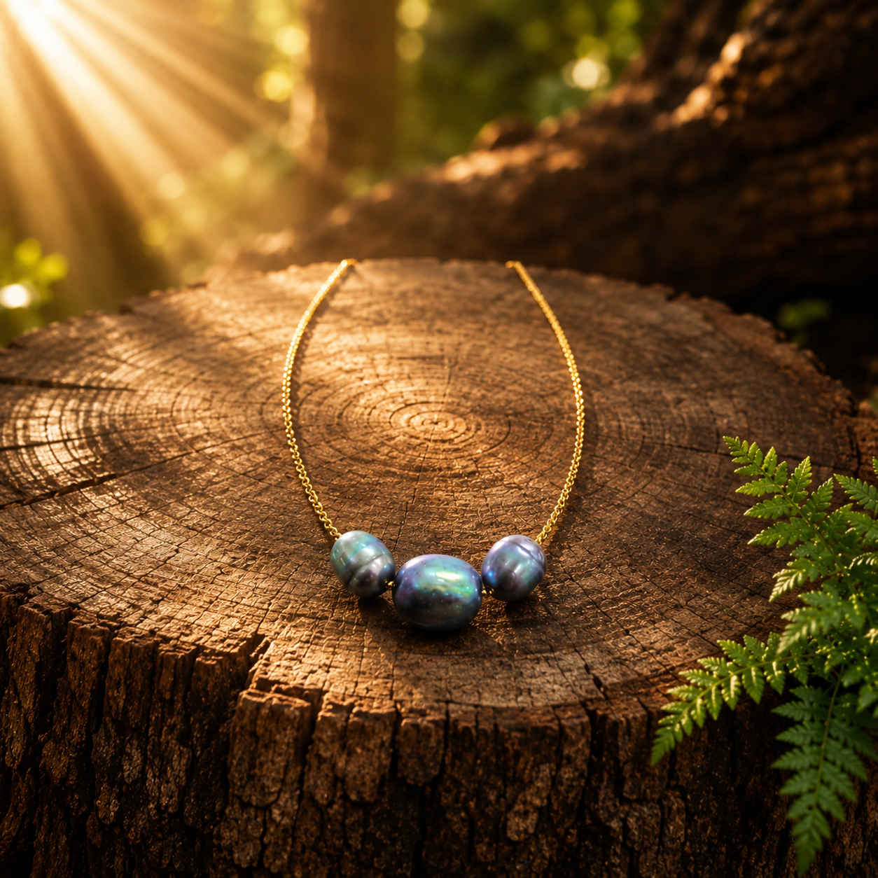 Ocean Glow Pearl Necklace - Waterproof